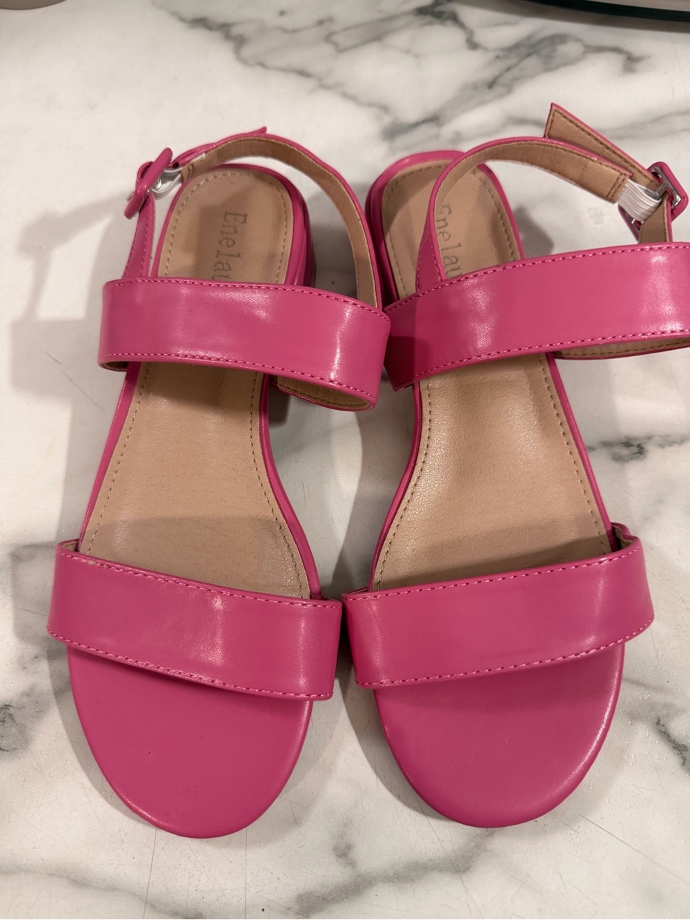 Bright Pink Women's Slingback Strap Sandals